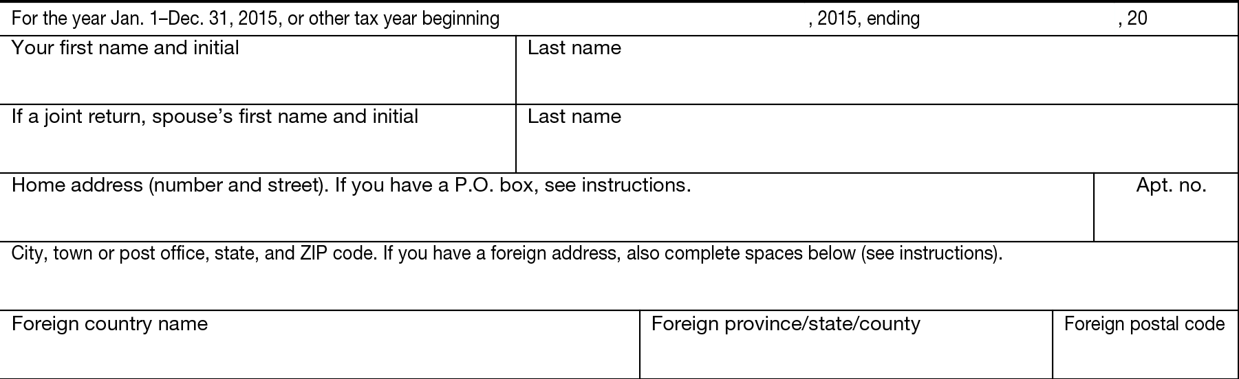 Interactive Tax Forms